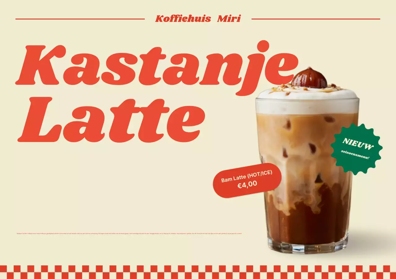 Vintage koffie-advertentie