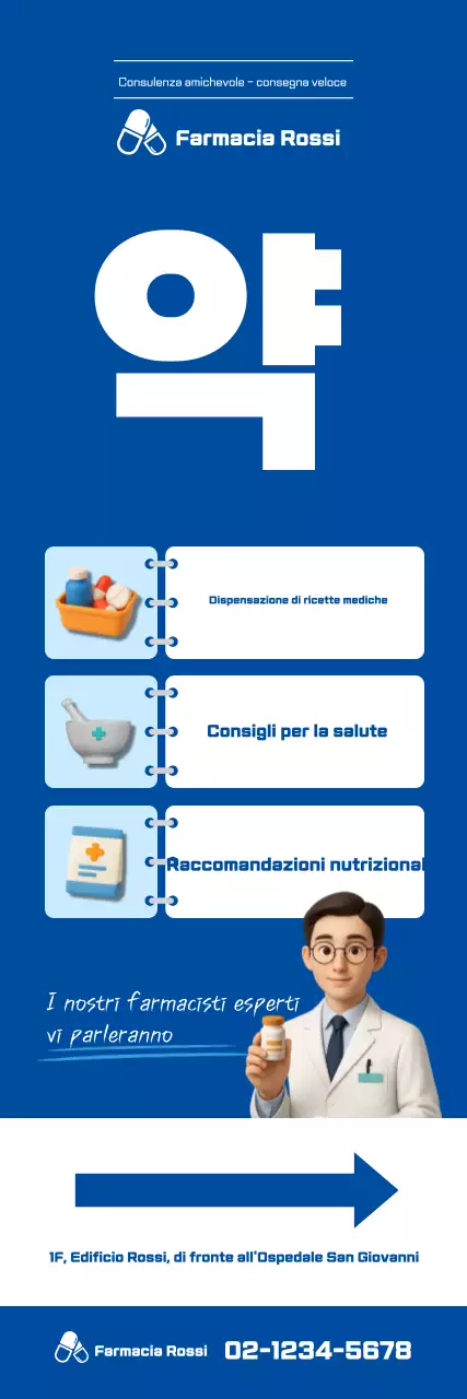 Promozione della consulenza sanitaria moderna blu