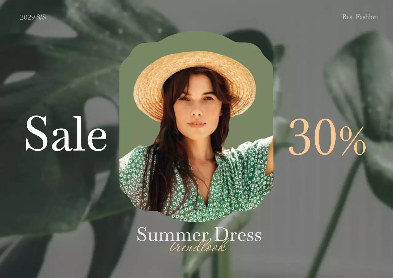 幾何学フレームのシンプルな感性のサマールック割引