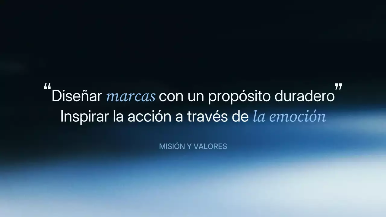 Presentación de la estrategia empresarial moderna de Blue