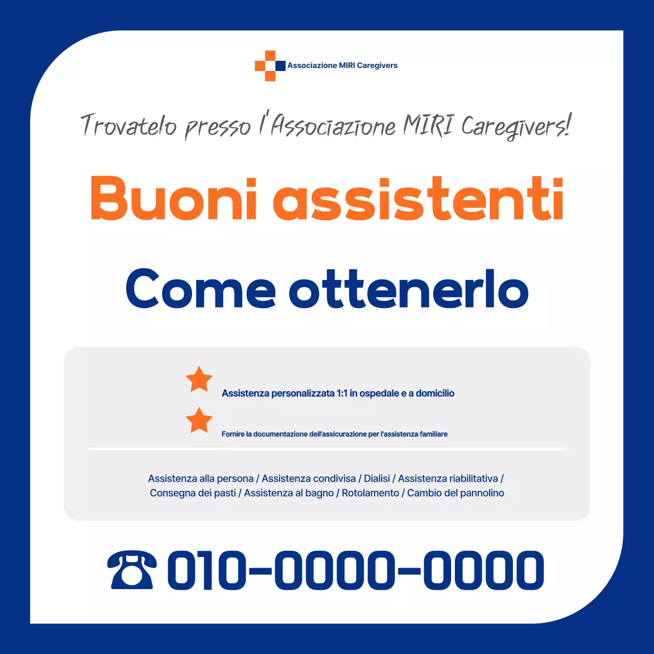 Annuncio di reclutamento per assistenti Blue Clean