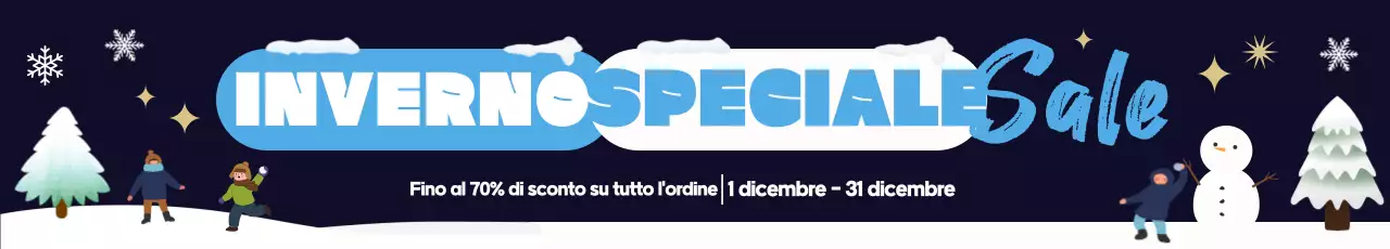 Saldi invernali moderni blu