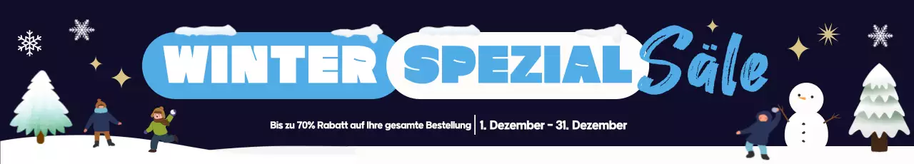 Blue Modern Winter Sale