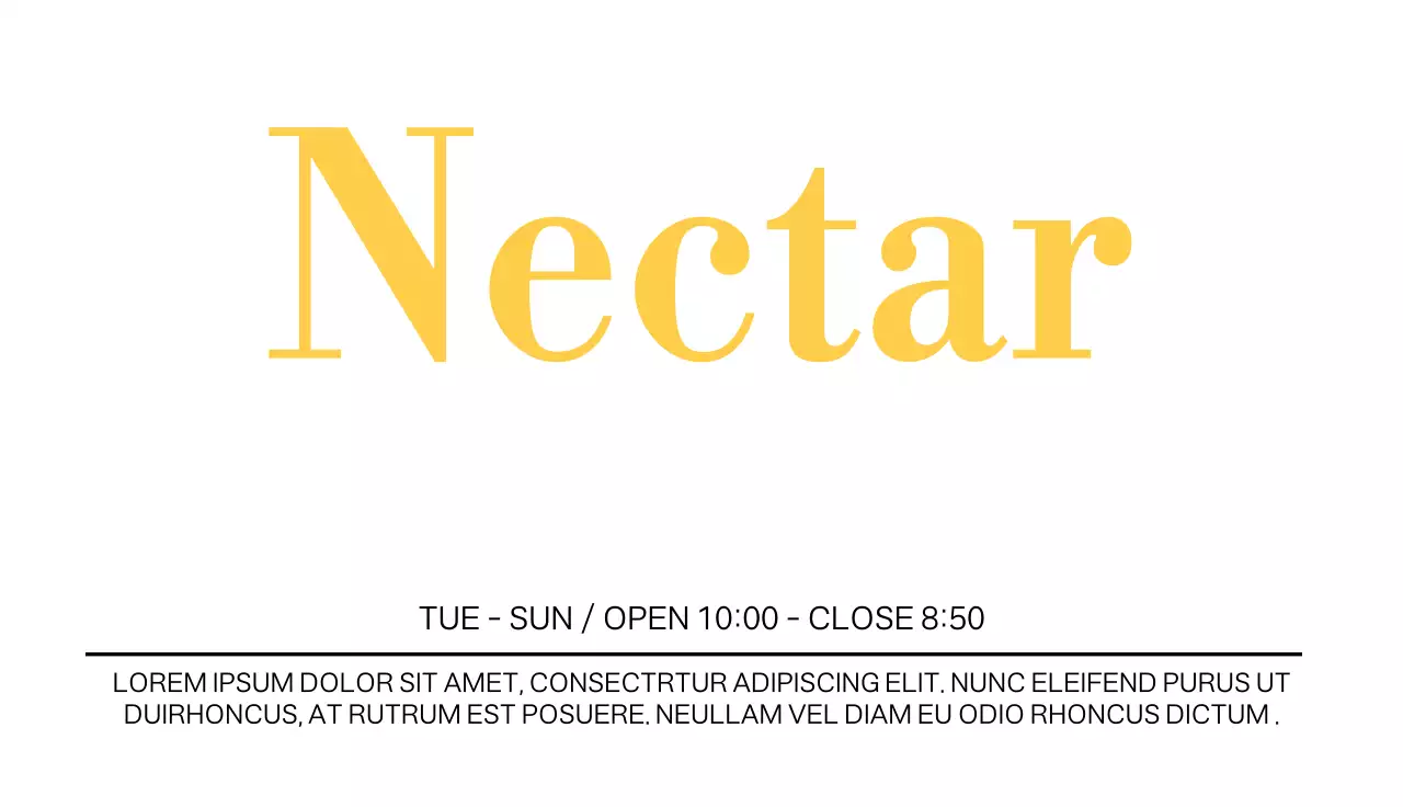 強烈なポイントカラーが印象的な英文名刺