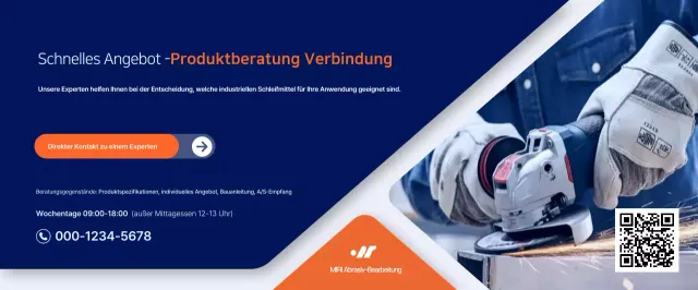 Produktwerbung für moderne Industrieprodukte von Blue