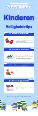 Hemelsblauwe eenvoudige veiligheidsmaatregelen voor kinderen