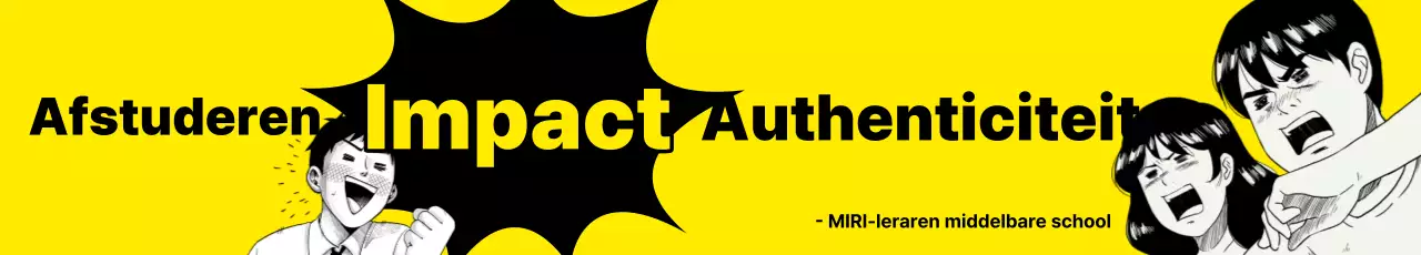 Gele Retro Comic Afstuderen