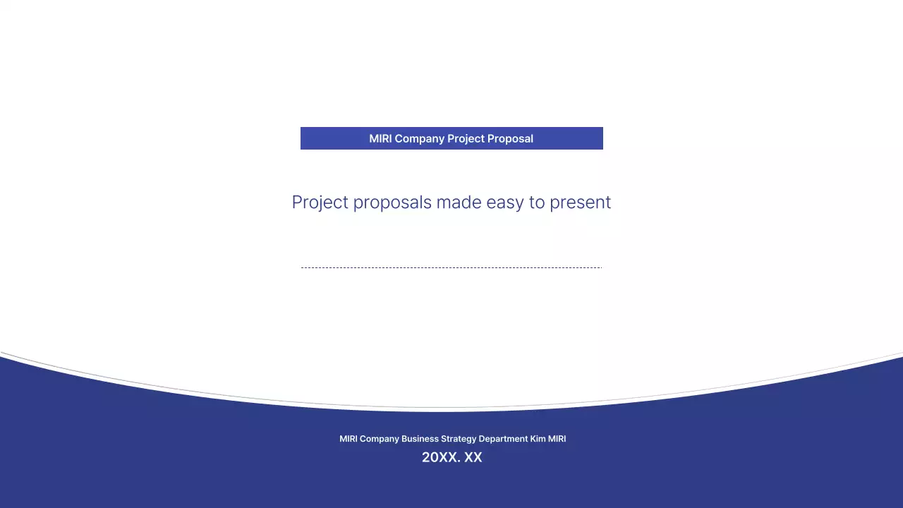 Blue Modern Planning Proposal