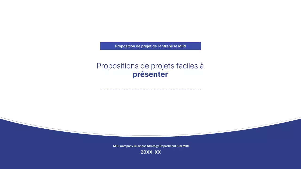 Proposition d'aménagement moderne bleue