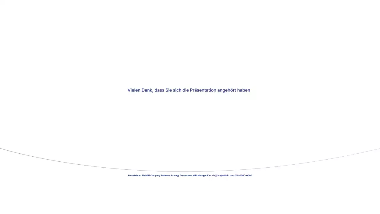 Blauer moderner Planungsvorschlag