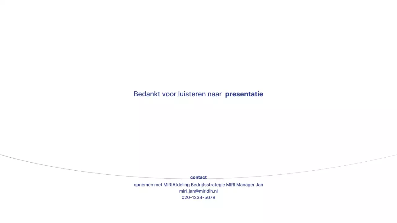 Blauw Modern Planningsvoorstel