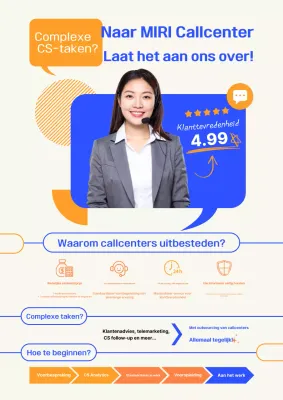 Orange Modern Klantenservice Promotie