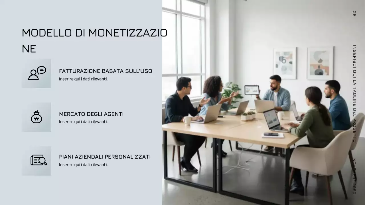 Annuncio dell'intelligenza artificiale moderna grigia