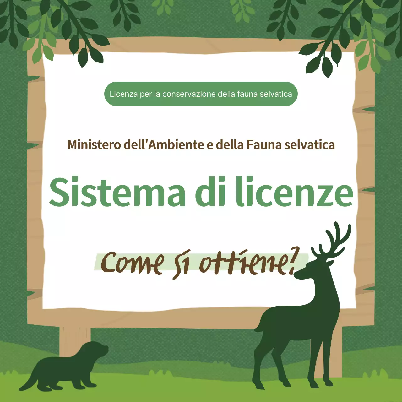 Guida alla protezione dell'ambiente naturale verde