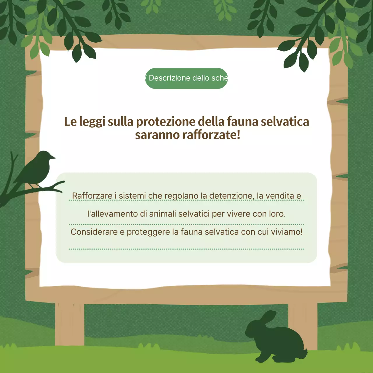Guida alla protezione dell'ambiente naturale verde
