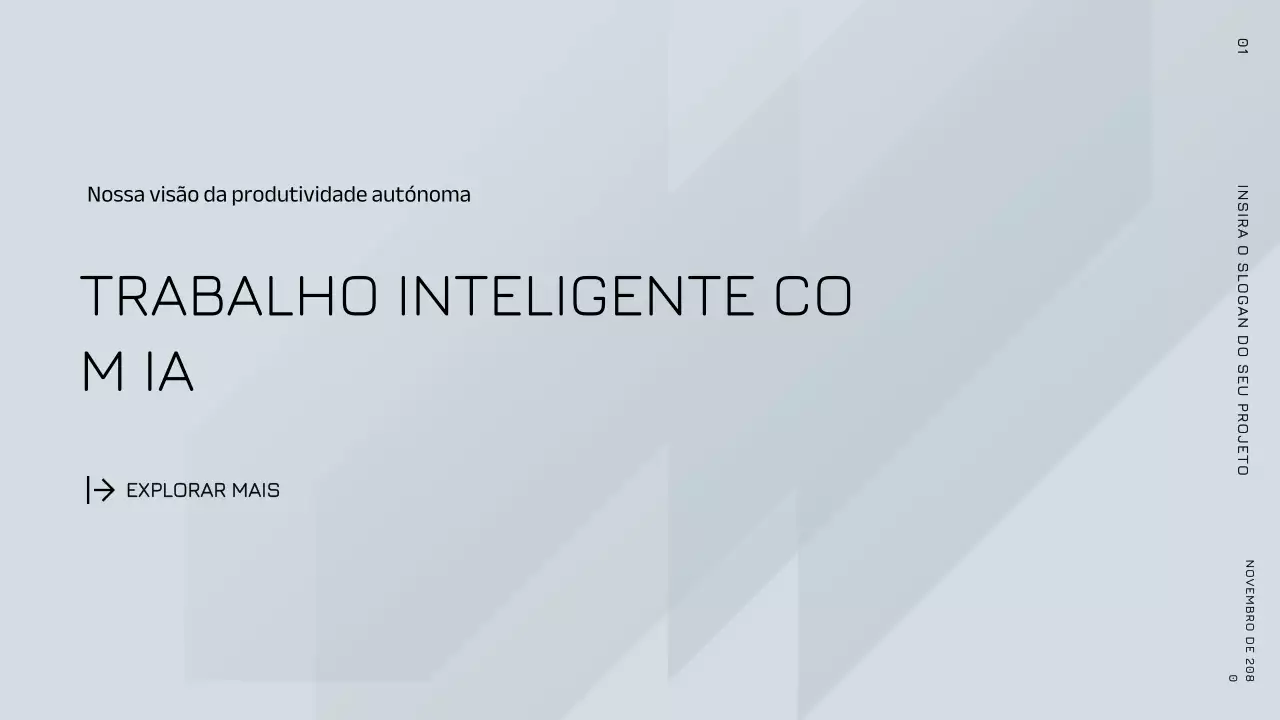 Anúncio da IA ​​Moderna Cinza