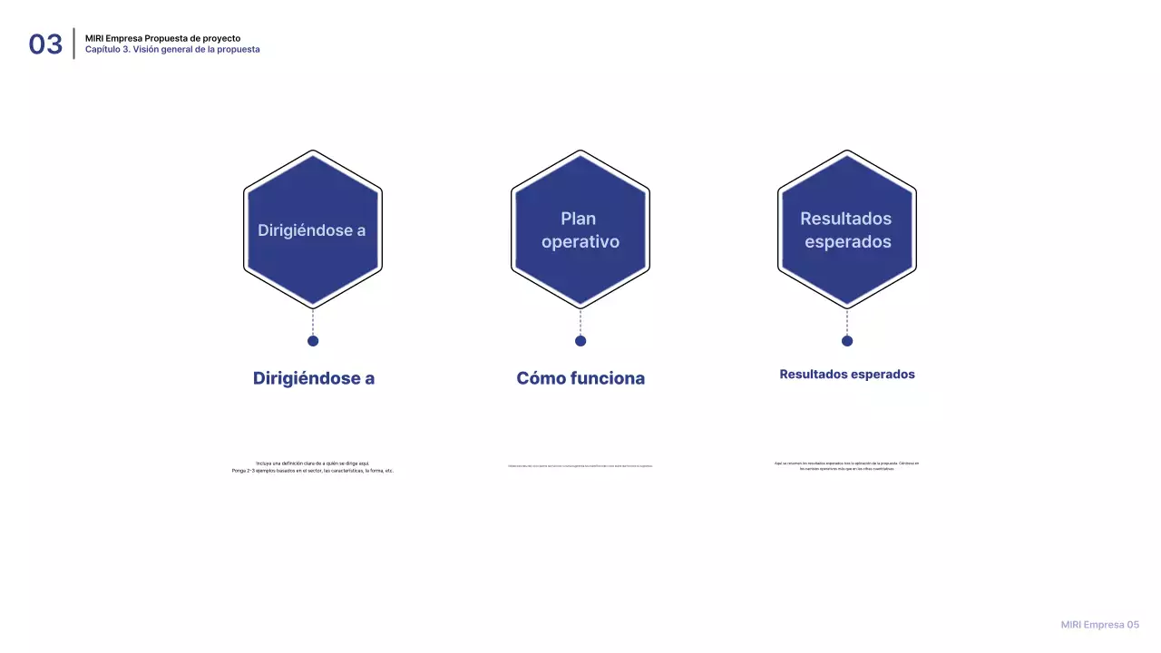Propuesta de planificación moderna azul