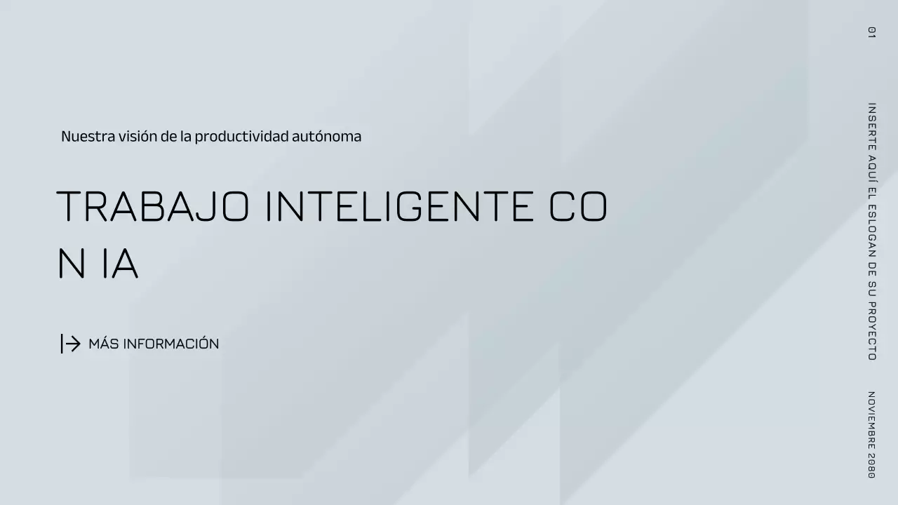 Anuncio de IA moderna gris