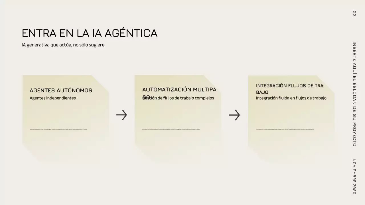 Anuncio de IA moderna gris