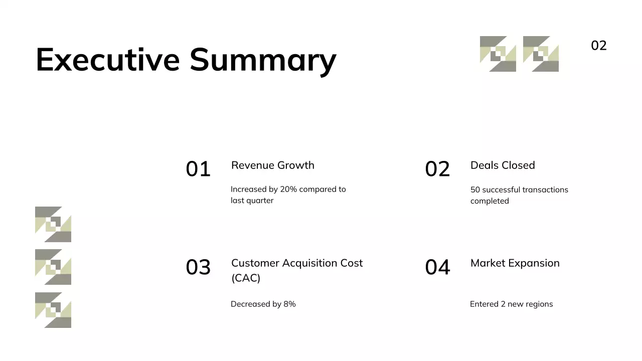 Black Modern Minimalist Sales Report