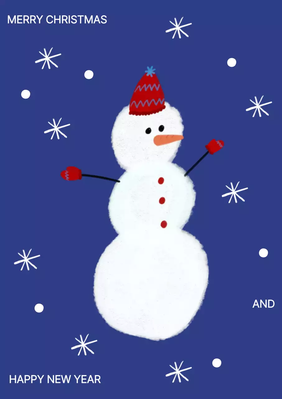 파랑 아기자기한 겨울 축제