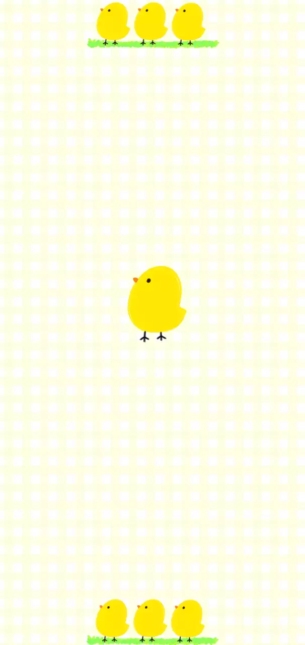 노랑 아기자기한 동물 스티커