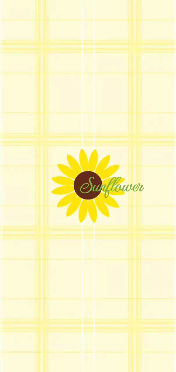 노랑 심플 꽃 패턴