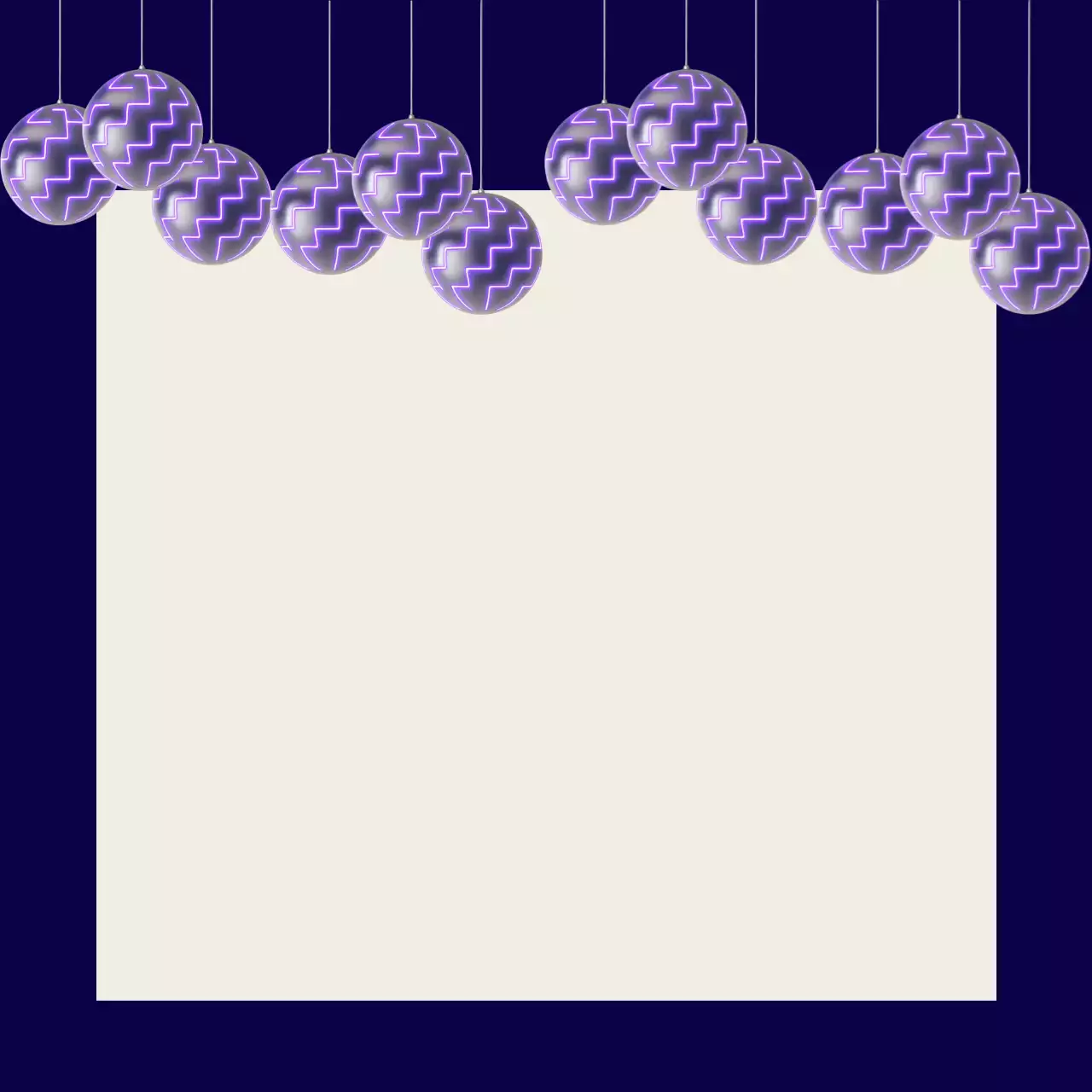 남색 심플 디스코볼 노트