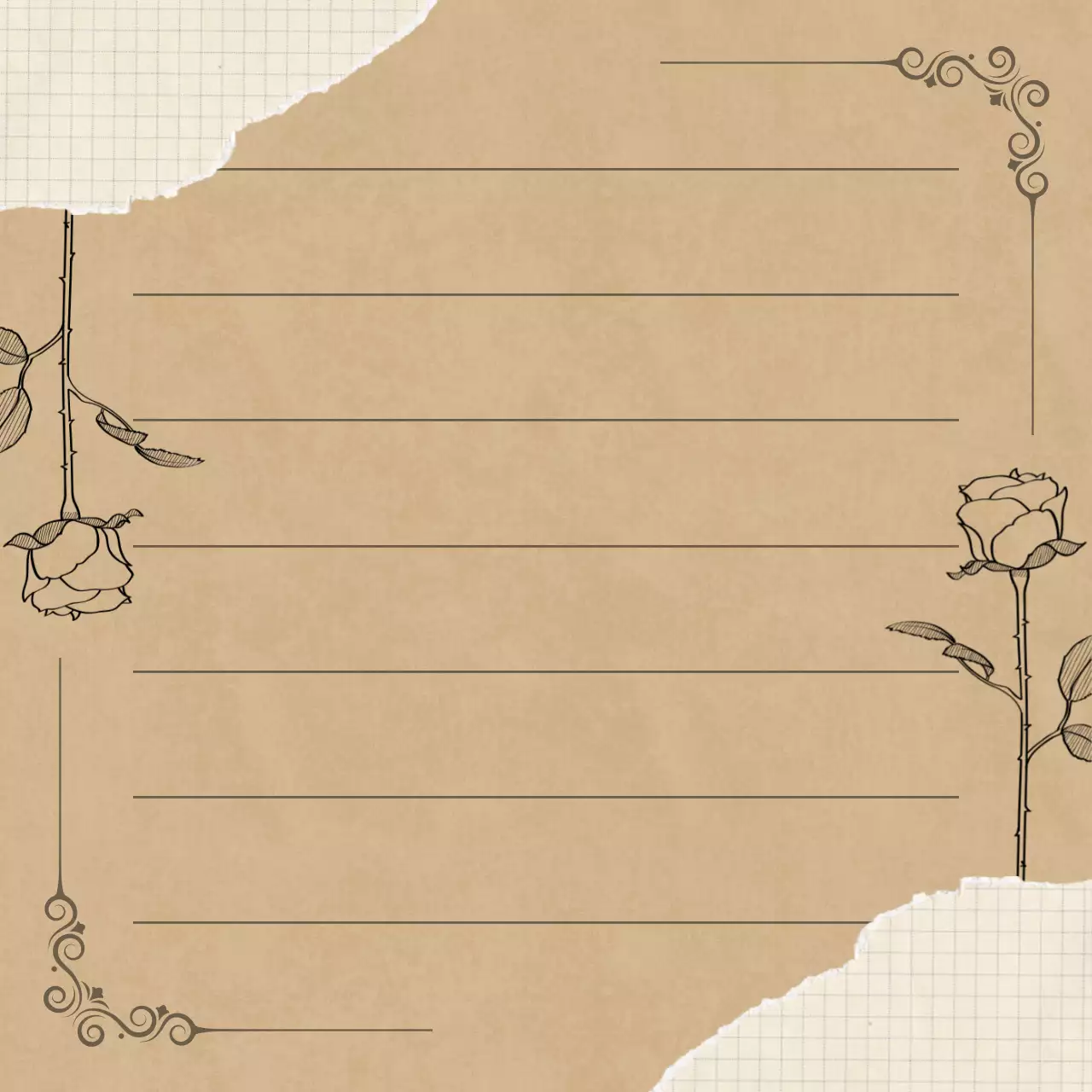 Perencana Catatan Vintage Beige