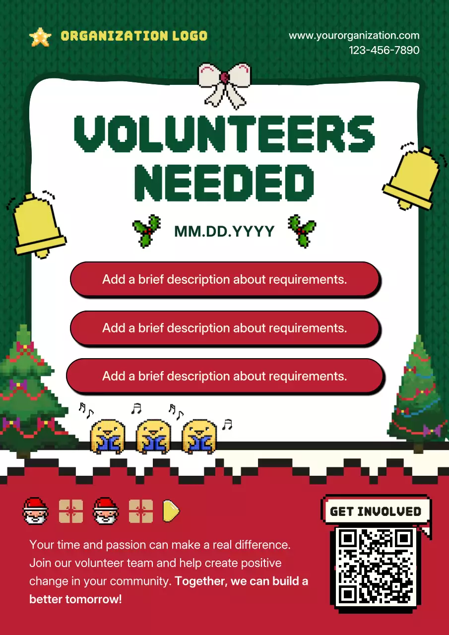 Navy Retro Volunteer Recruitment Poster