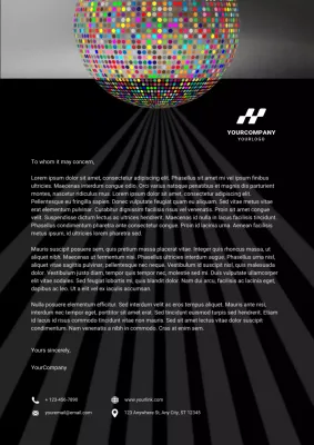 Festive Modern Business Letterhead