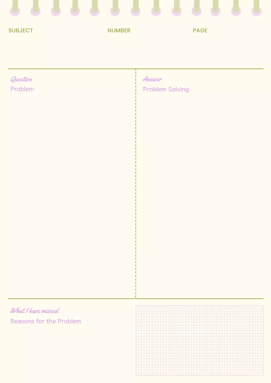 Beige Minimal Problem Solving Planner Poster