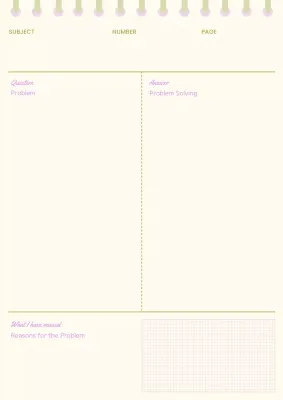 Beige Minimal Problem Solving Planner Poster