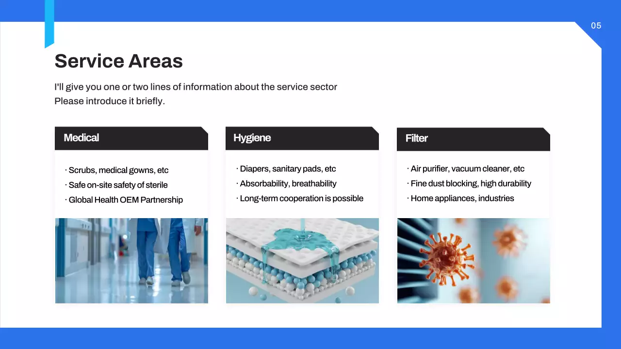 blue geometric medical proposal document