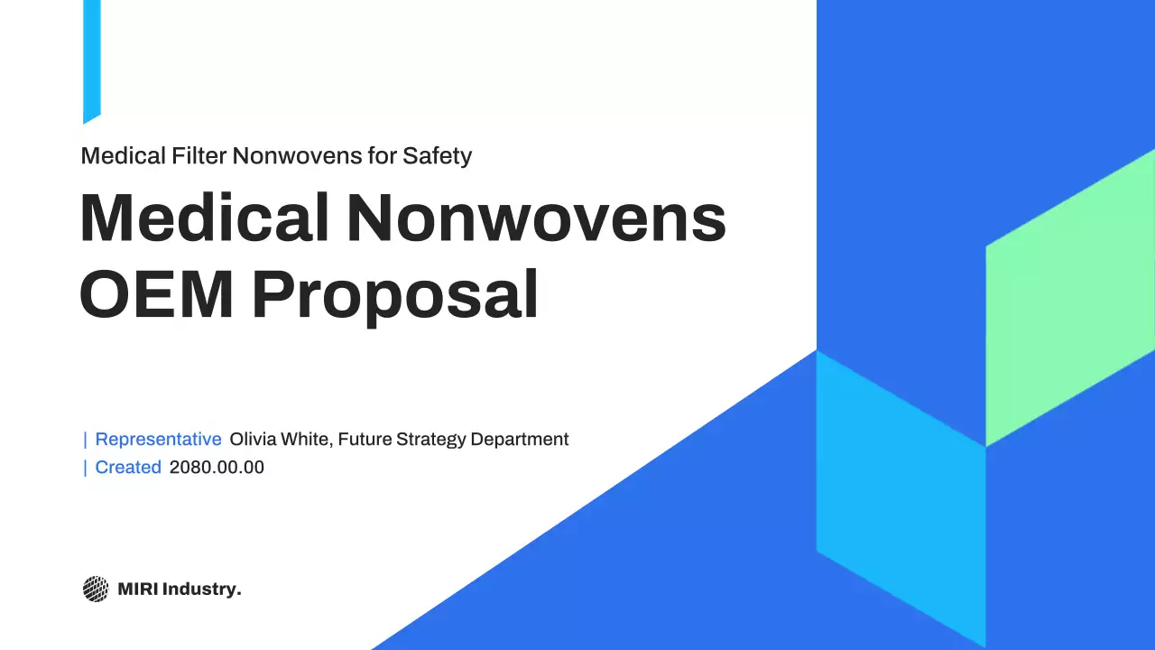 blue geometric medical proposal document