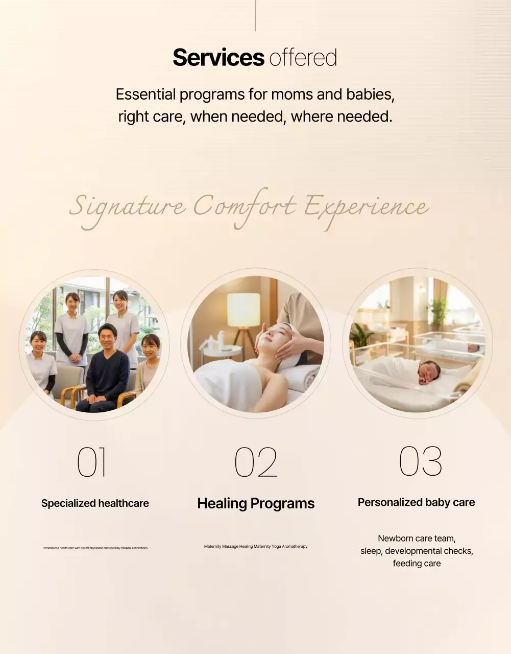 Promosi Pusat Perawatan Pasca Persalinan Beige Clean