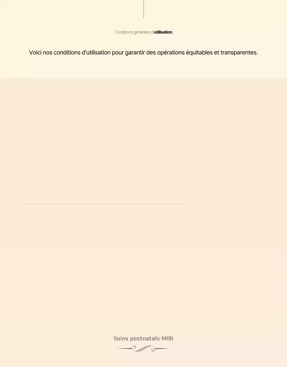 Promotion du centre de soins post-partum Beige Clean