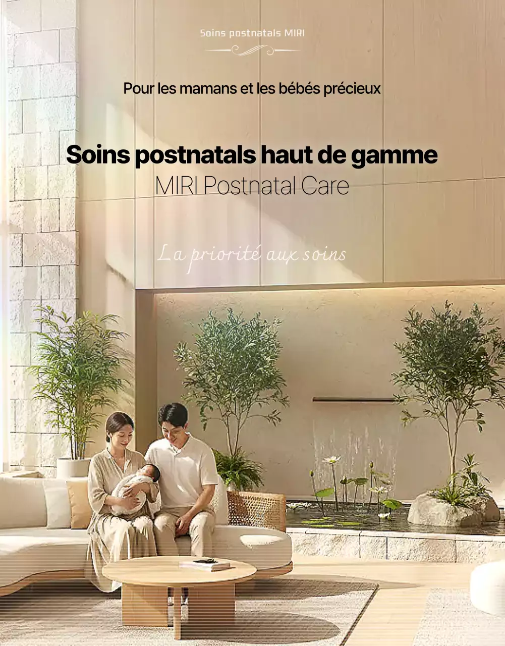 Promotion du centre de soins post-partum Beige Clean