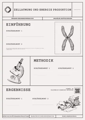 Graue akademische Biologiepräsentation