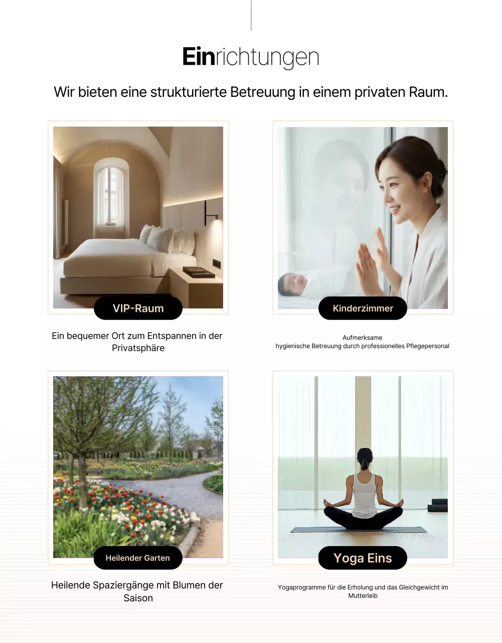 Beige Clean Postpartum Care Center Promotion