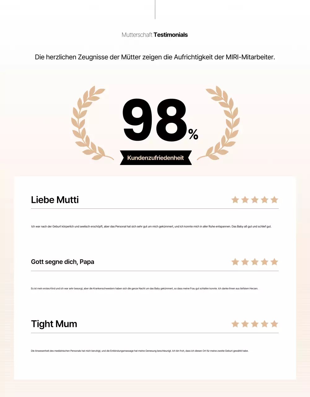 Beige Clean Postpartum Care Center Promotion