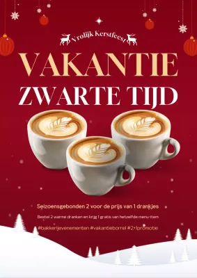 Rode Moderne Kerstactie