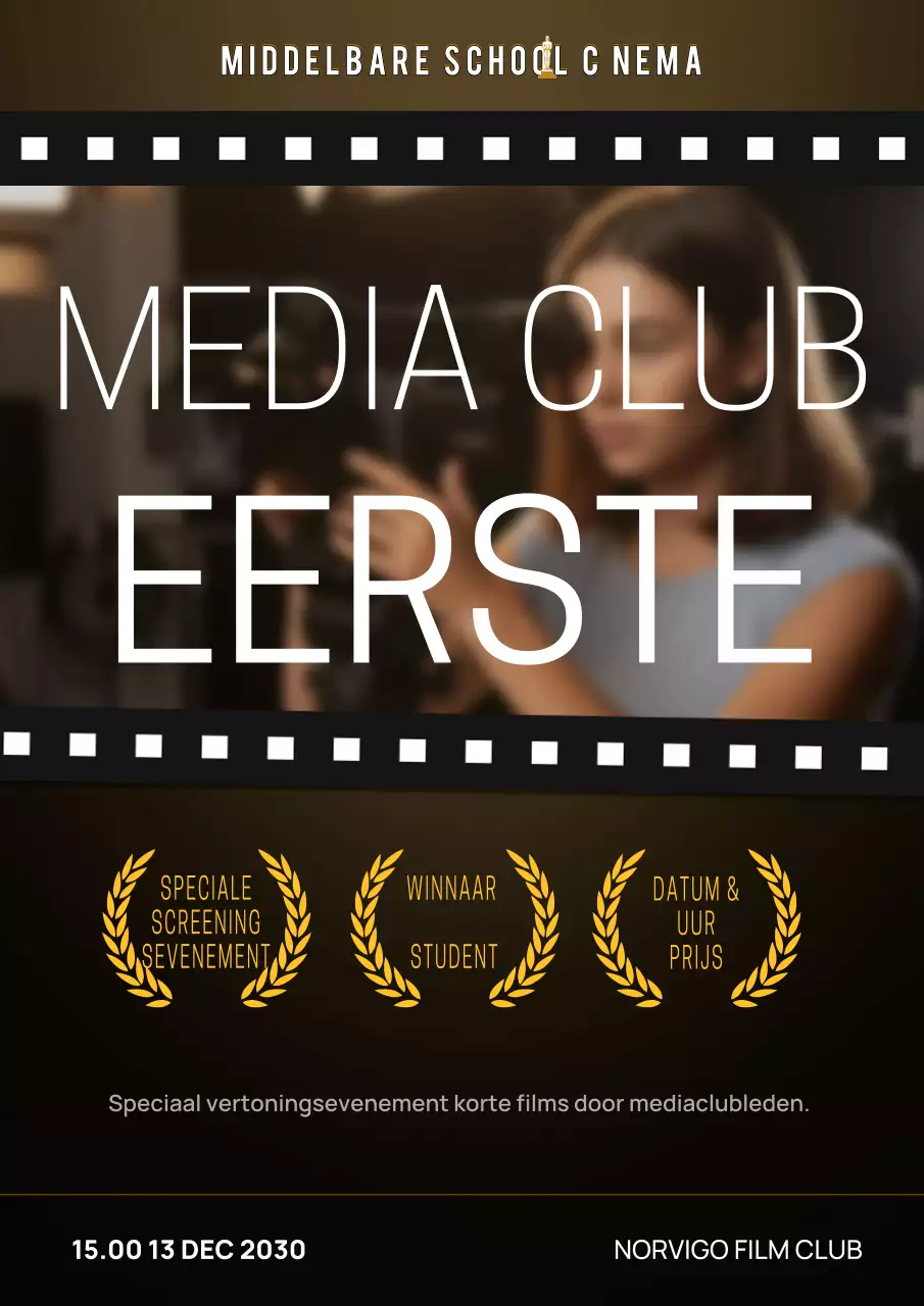 Aankondiging van Black Modern Film-evenement