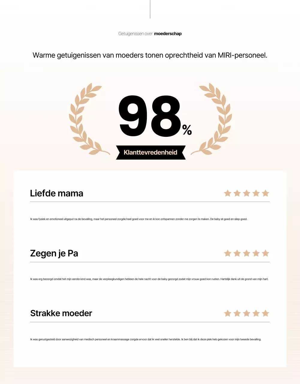 Promotie Beige Clean Postpartum Care Center