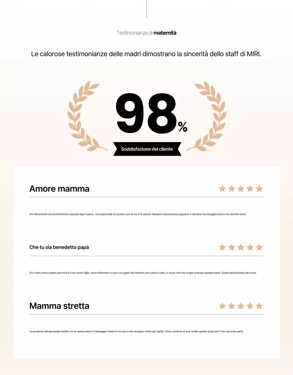 Promozione del centro di assistenza post-partum Beige Clean