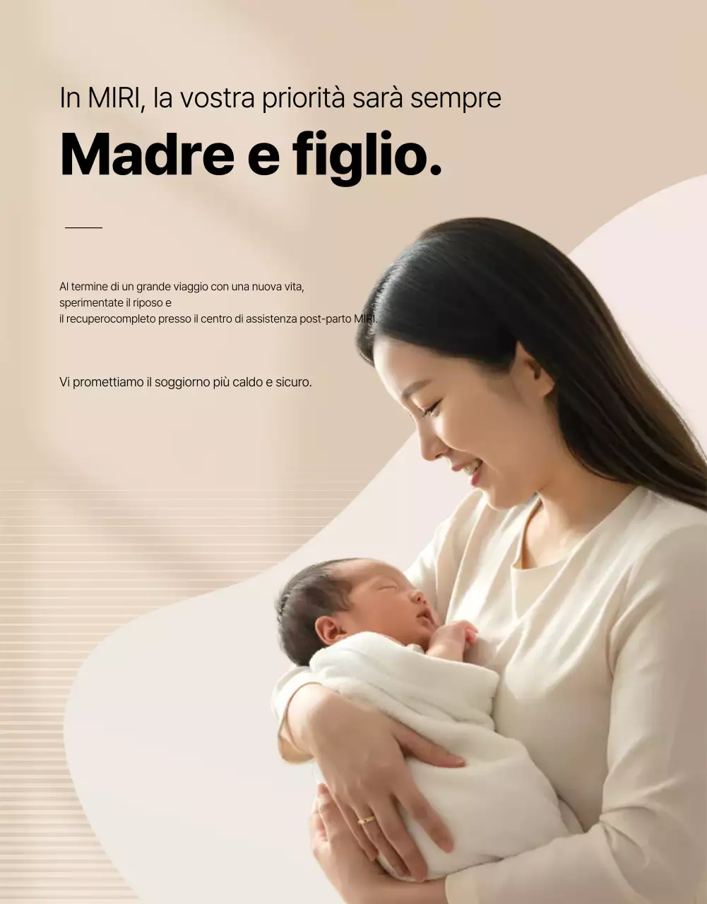 Promozione del centro di assistenza post-partum Beige Clean