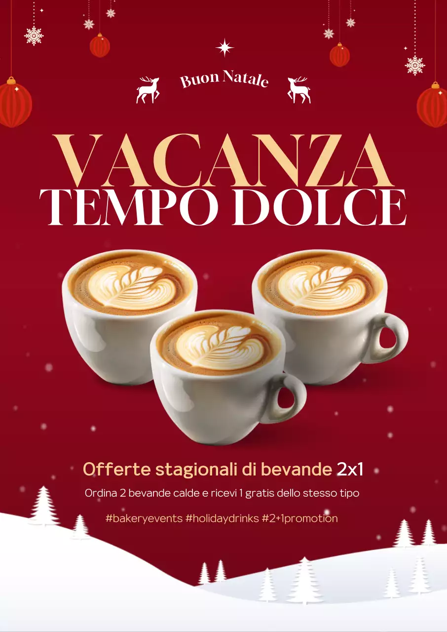 Promozione di Natale moderna rossa