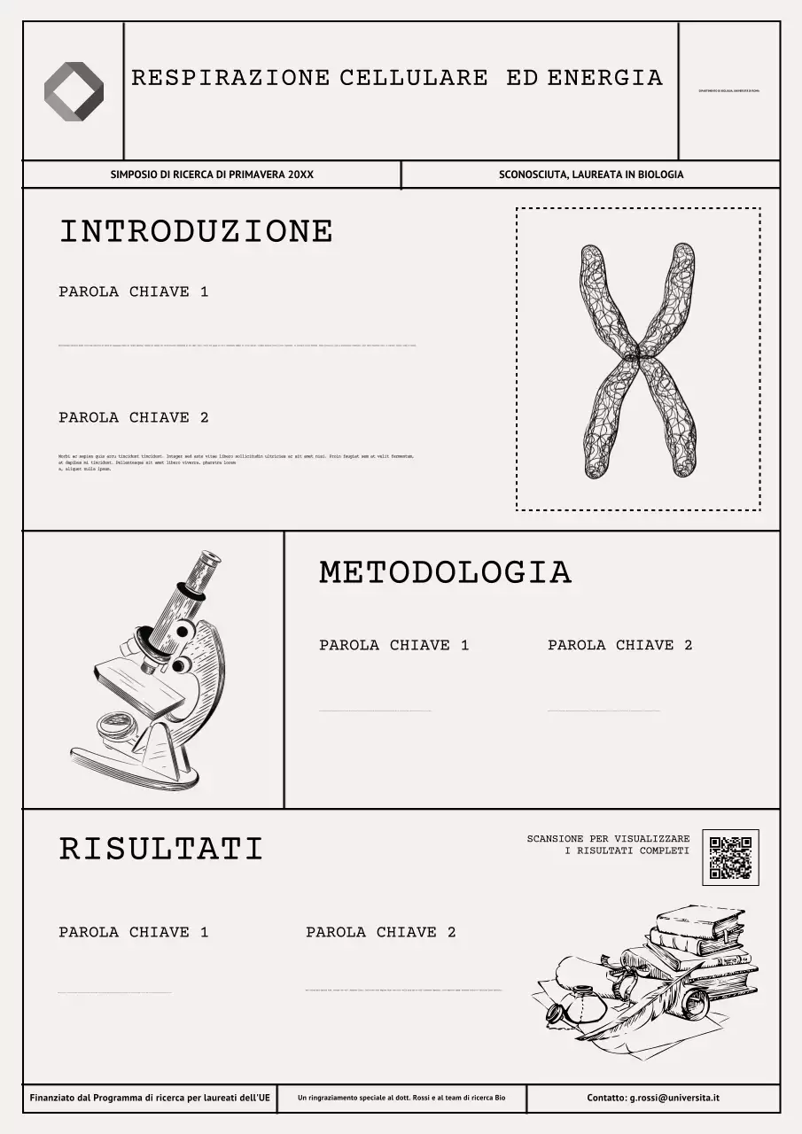 Presentazione di biologia accademica grigia