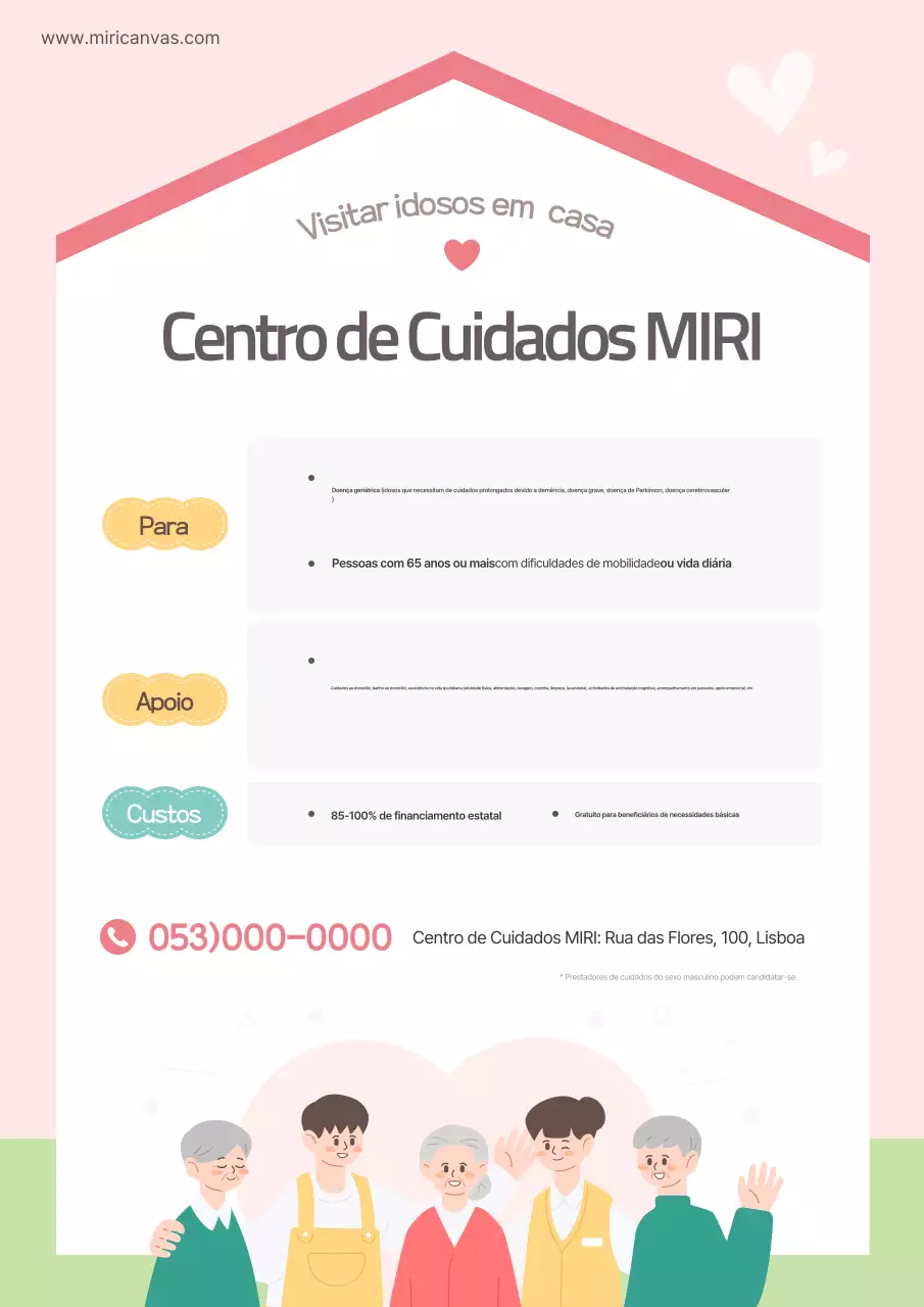 Promoção do serviço de enfermagem fofo da Pink