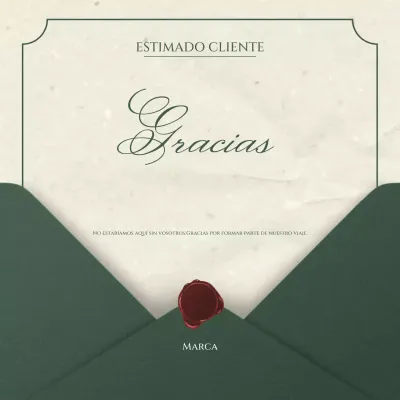 Cuadrado de felicitación de Año Nuevo minimalista vintage verde y beige para redes sociales